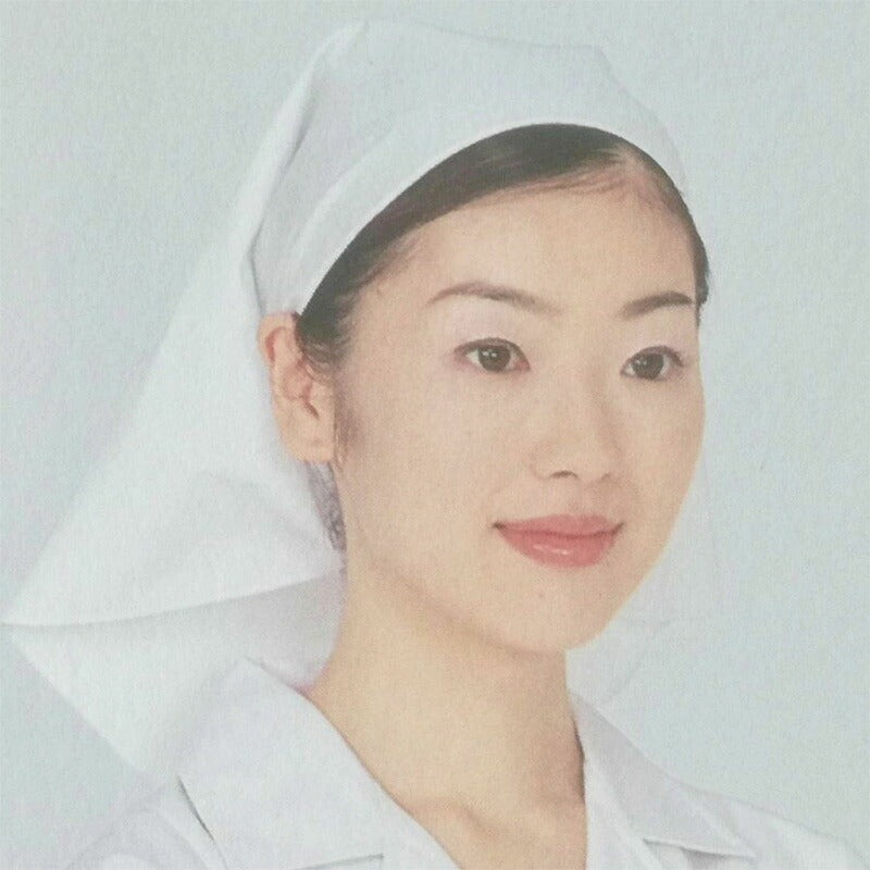 給食用三角巾(大) 小さな賄いさん フリーサイズ・白 102×52cm