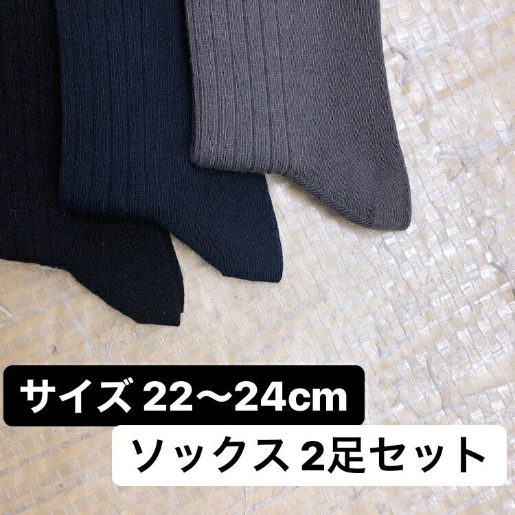 スクールソックス2足組、選べるSサイズ