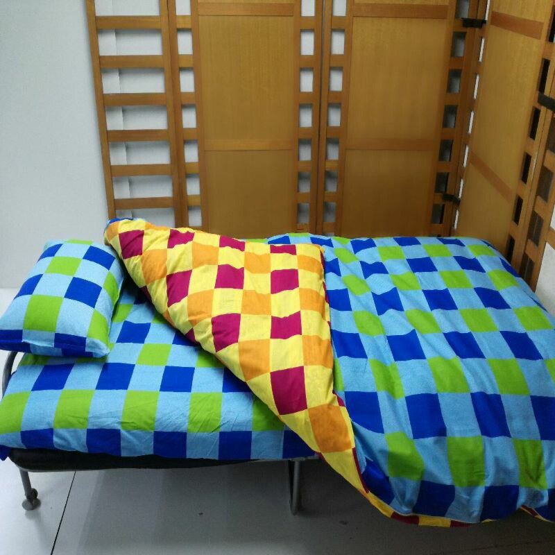 毛布カバー 145×205cm 寝具カバー リバーシブル【少し小さめ 掛け布団カバー 兼用】 全2色