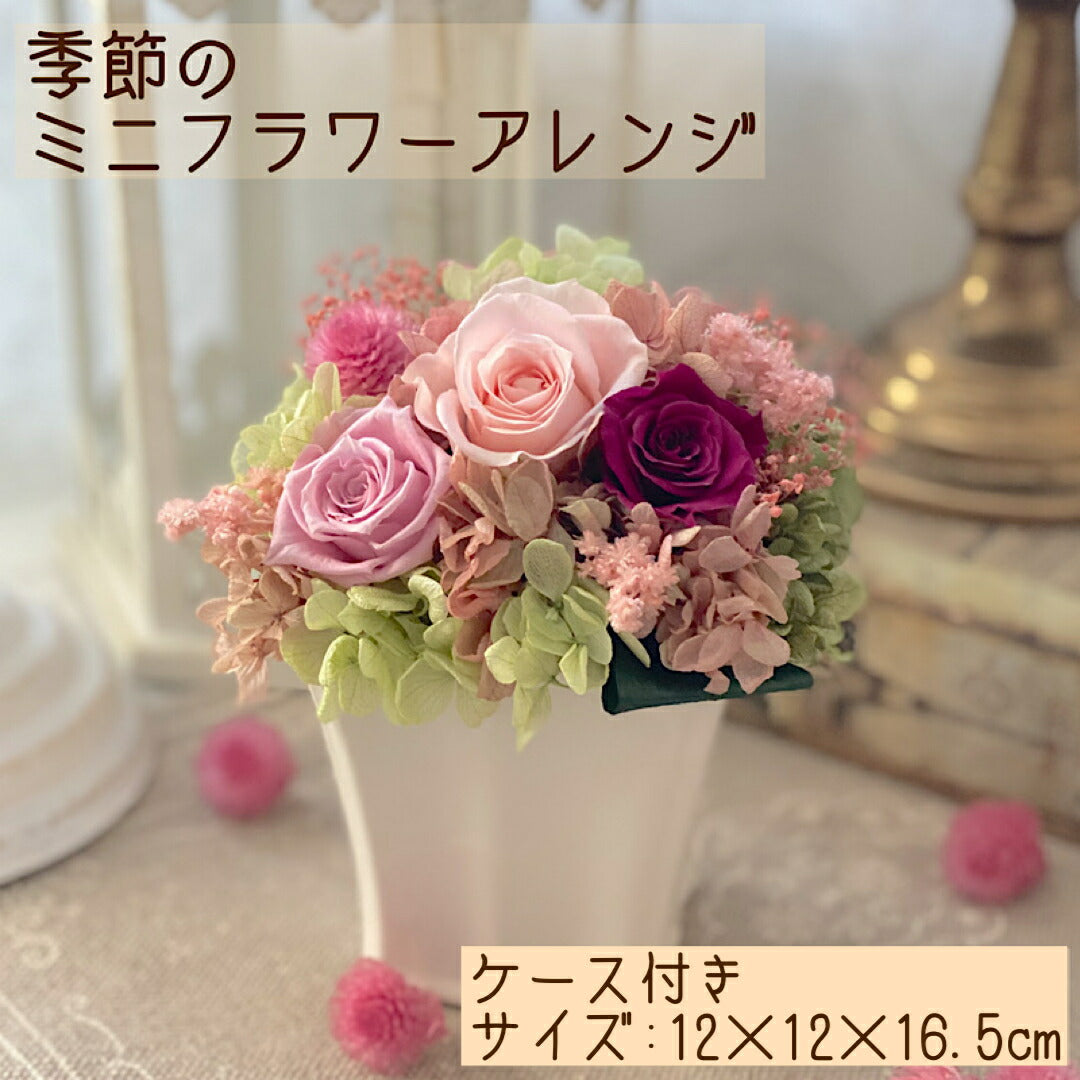 ブリザードフラワーギフト 《ケース付き ボックスアレンジ》