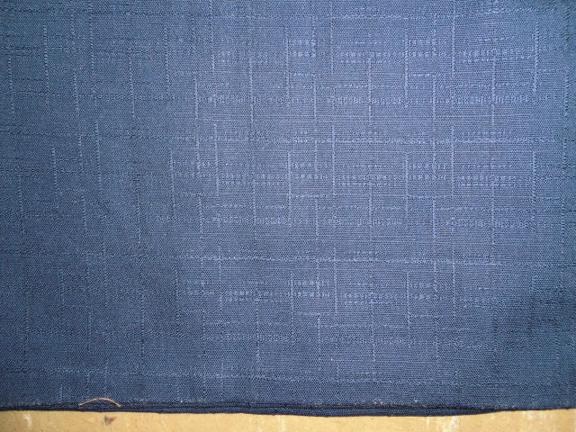 日本製座布団カバー 55×59cmつむぎ調無地綿100%zw55(ネイビー)