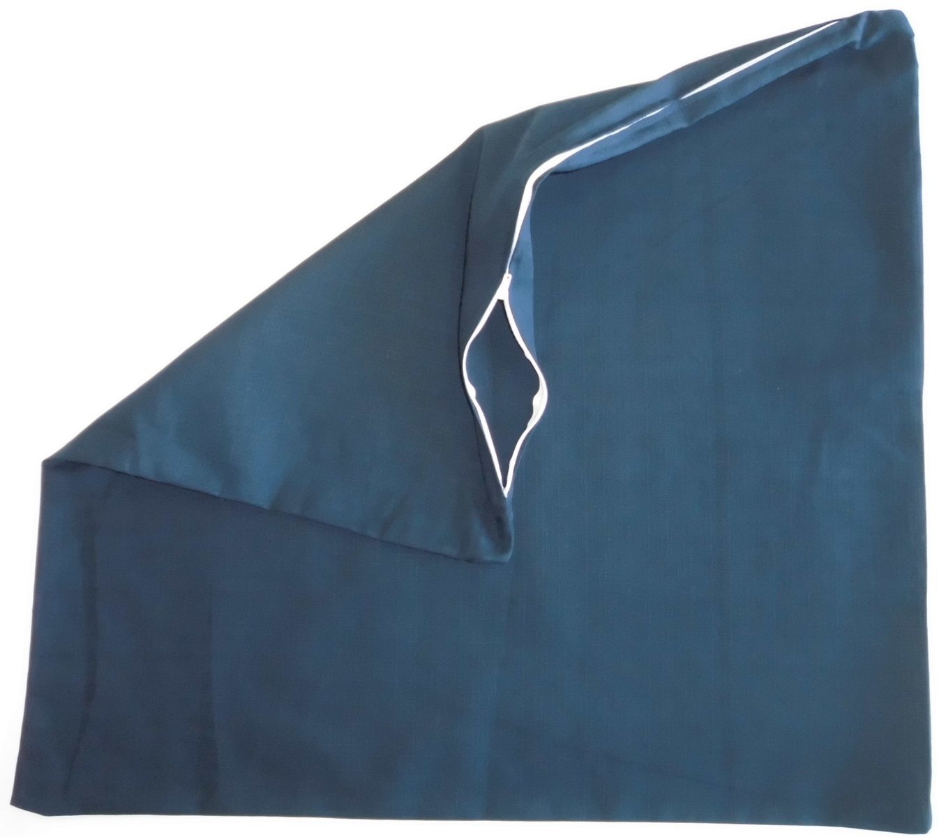 日本製座布団カバー 55×59cmつむぎ調無地綿100%zw55(ネイビー)