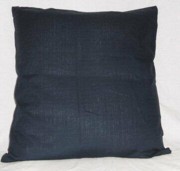 日本製座布団カバー 55×59cmつむぎ調無地綿100%zw55(ネイビー)
