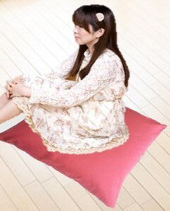 日本製座布団カバー 55×59cmつむぎ調無地綿100%zw55(えんじ)