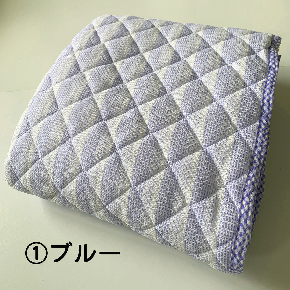 敷きパッド ダブル 140×205cm ニットワッフル 春夏向け 全4色