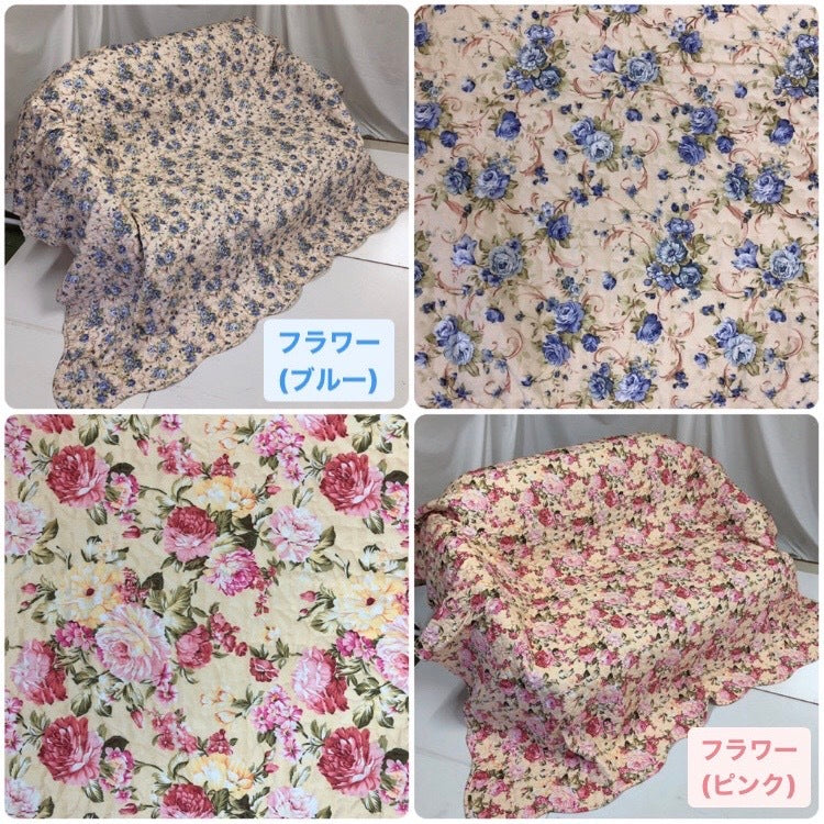 マルチカバー 185×235cm 長方形 キルト加工 (ソファー/ベッド/こたつ布団等のカバーに)