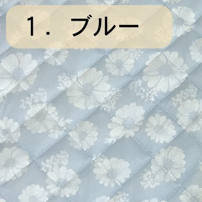 敷パッド ダブル 140×205cm 接触冷感 ポリエステル 夏用 ガーベラ柄