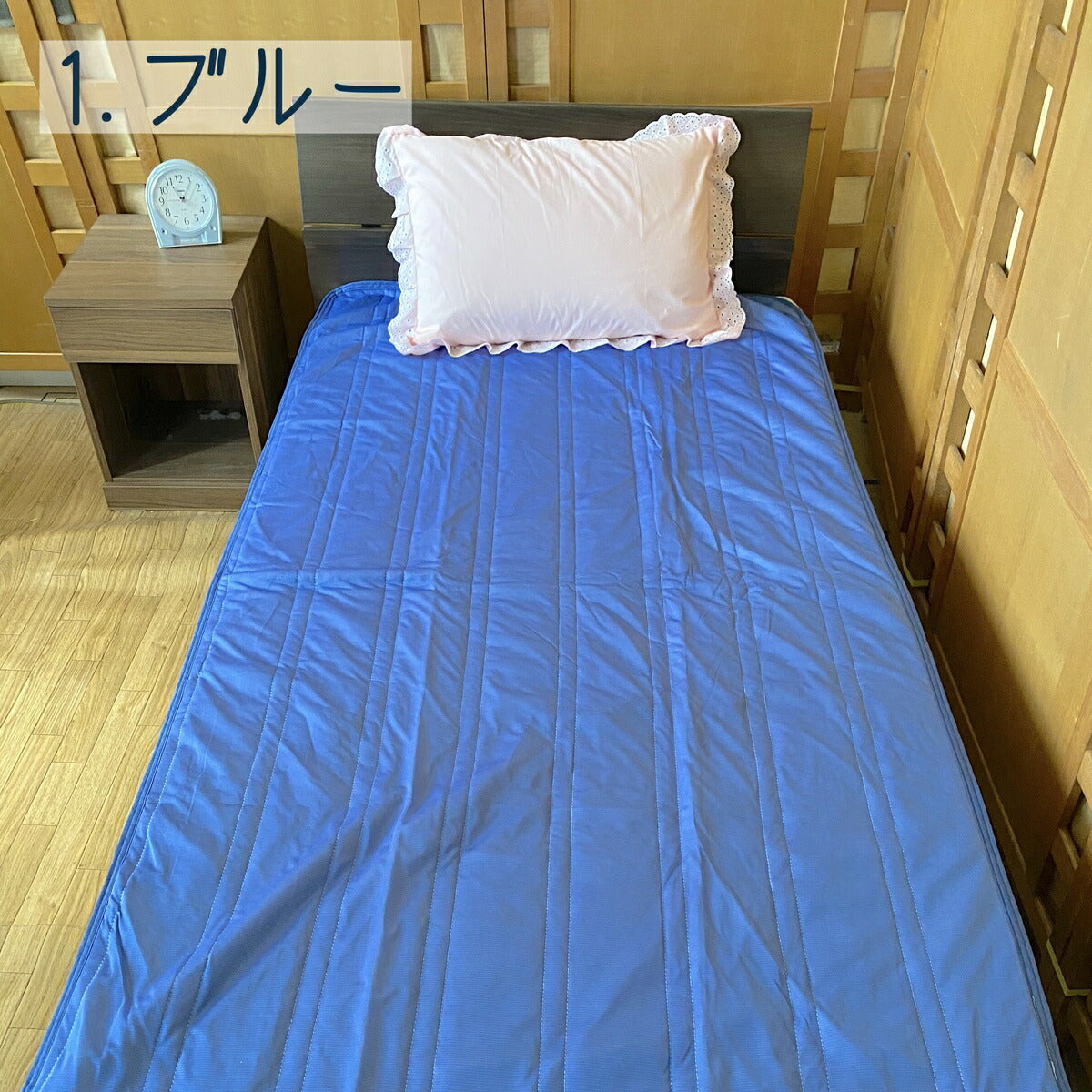 接触冷感敷きパッド シングル 100×200cm 冷感素材2種 敷パッド 丸洗いOK対応さらっと洗える