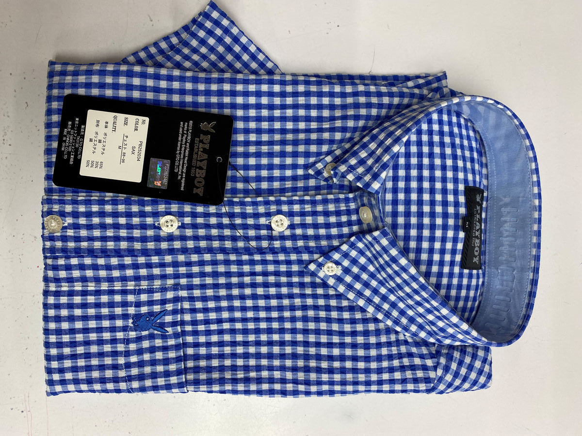 夏物 カジュアルシャツ ワイシャツ 紳士 Mサイズ さわやか 父の日ギフトにも