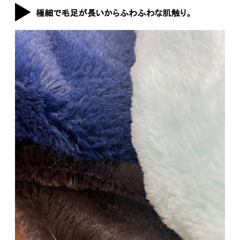 長座布団カバー 60x110cm 起毛 無地 冬素材 マイクロ繊維使用 ツルツル肌触り