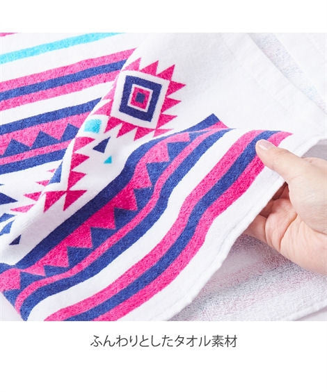ラップタオル 80cm丈 Mサイズ 80×120cm かわいいプリント 100%コットン