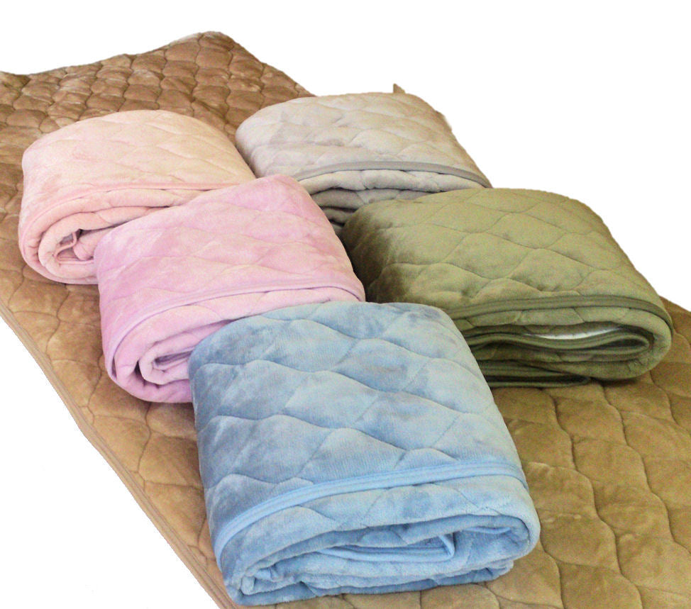 起毛敷パッド シングル 100x205cm フランネル無地 全6色