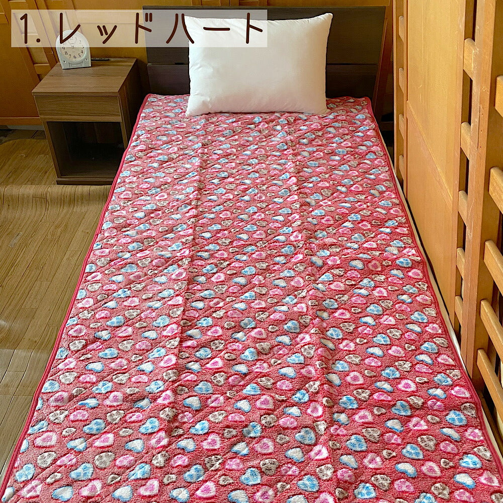 あったか起毛敷きパッド シングル 100×200cm 選べる色・柄