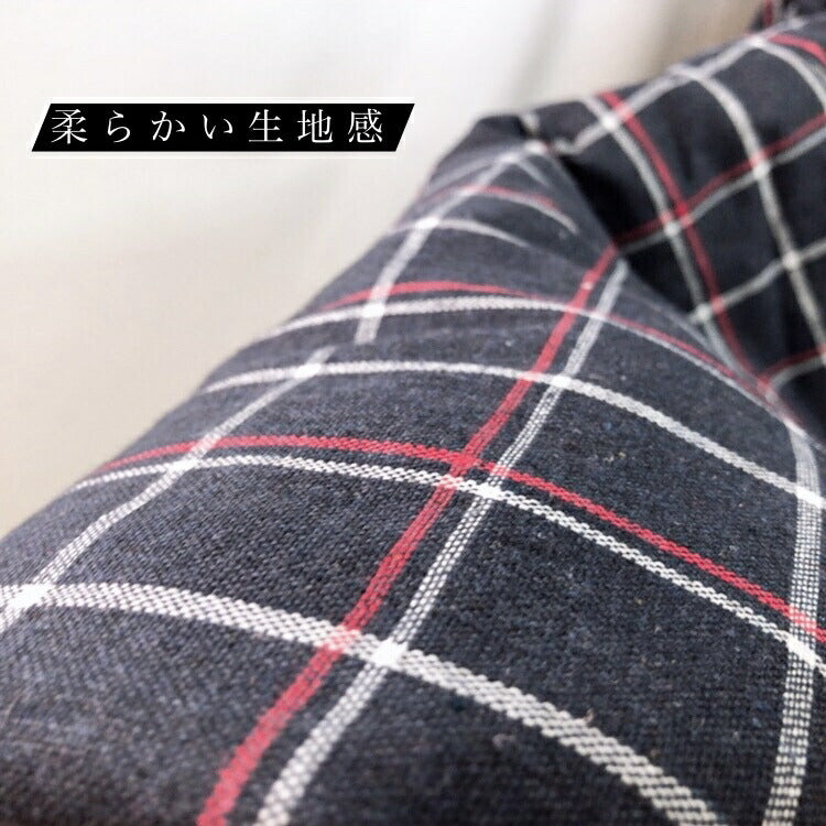 はんてん フリーサイズ 先染め・綿入り・ポケット付き・部屋着・起毛素材・防寒 (ボーダー/ストライプ/ピンク/グレー/ライトブルー)レディース・メンズ