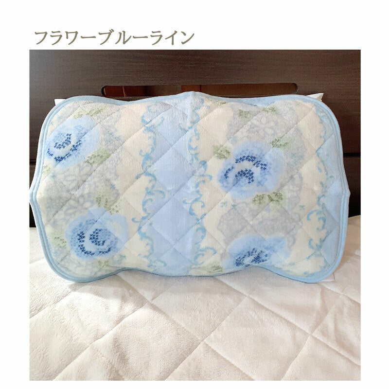 枕パッド 冬用 43×63cm 起毛プリント全4柄 北欧風 なめらか暖か マイクロファイバー