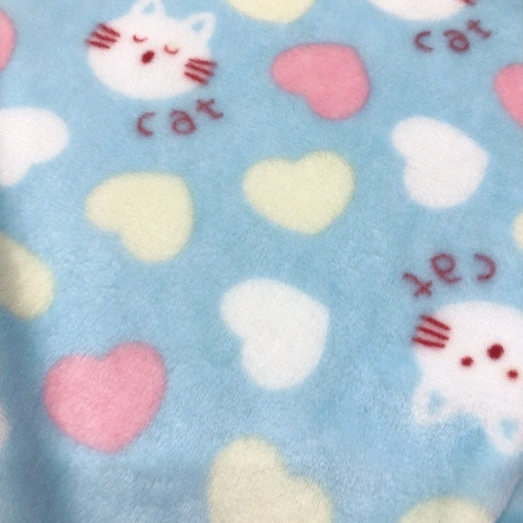 フリースポンチョ レディース袖なしフリーサイズ チャック式 選べる柄