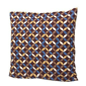 和柄クッション&座布団カバー 日本製綿100% 55×59cm