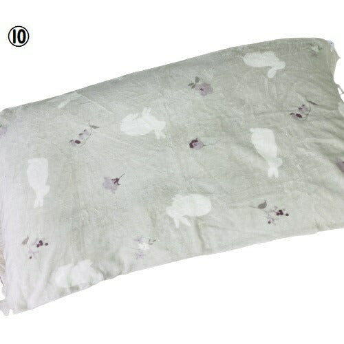 大判 長座布団カバー 68×120cm 起毛 プリント柄 ふわふわあったか