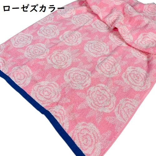 バスタオル パイル 60x120cm 綿100% 厚手 吸水&防菌防臭加工 全2柄
