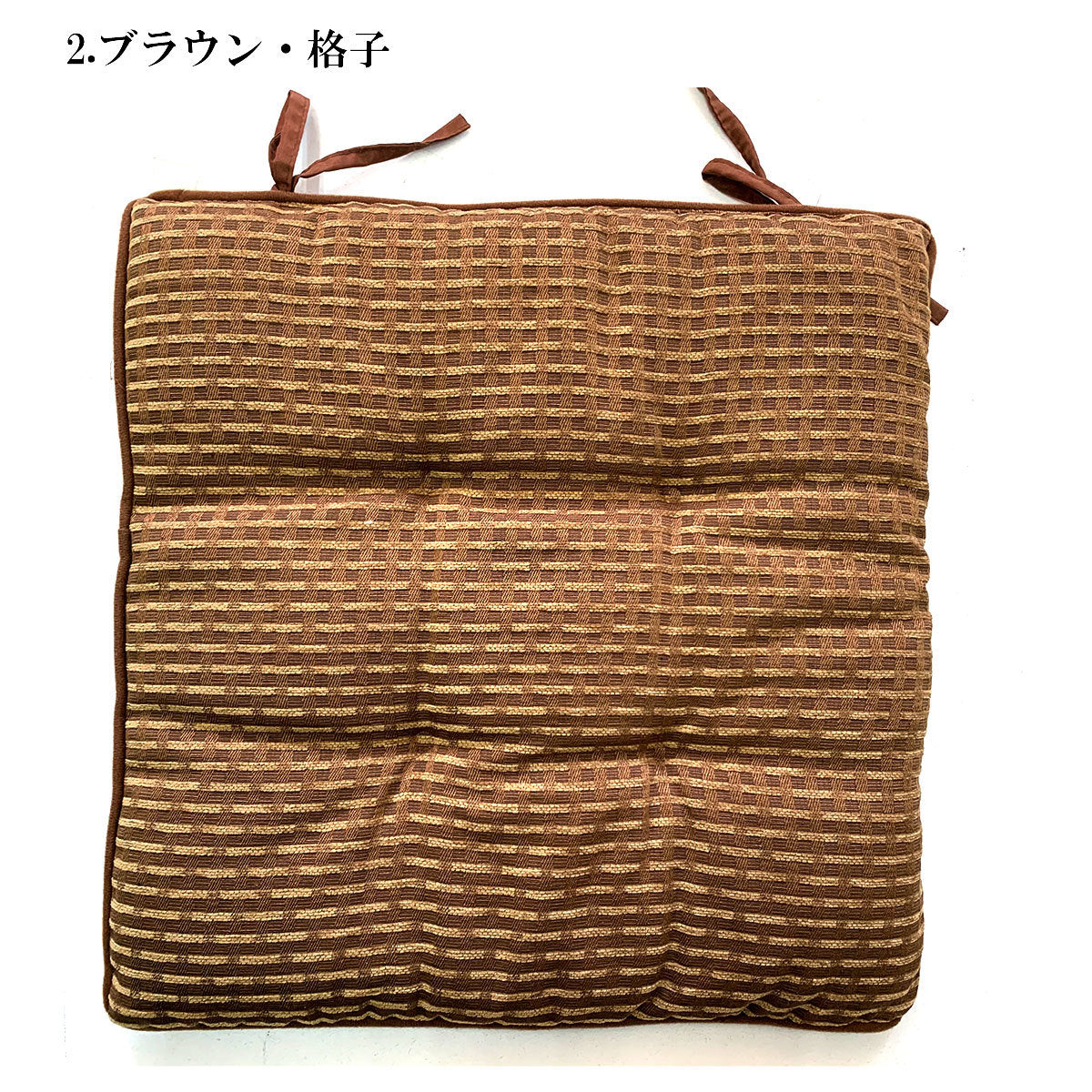 シートクッション 43×43cm ボタニカル柄 シェニール素材