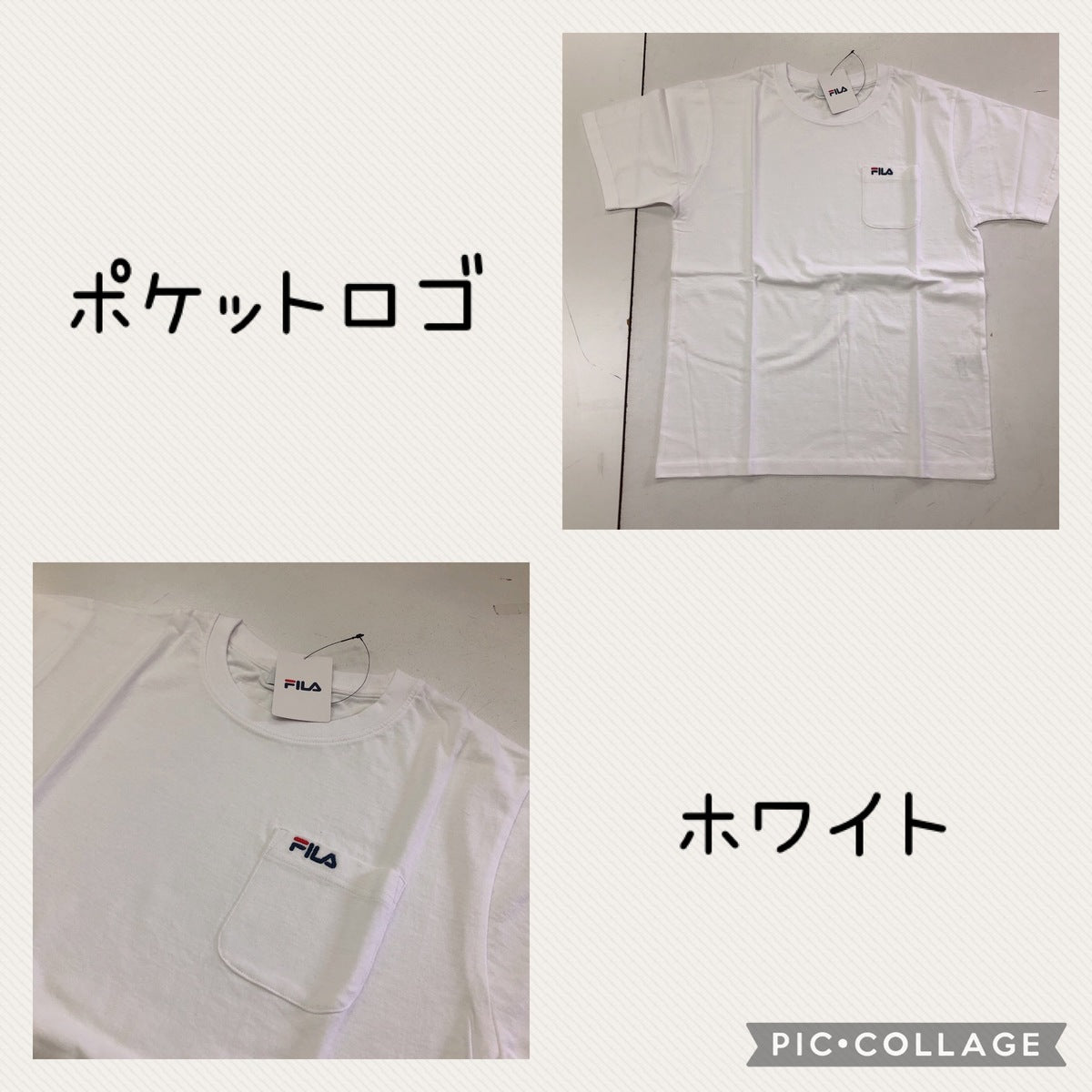 【FILA】 Tシャツ Mサイズ ネイビー ブラック