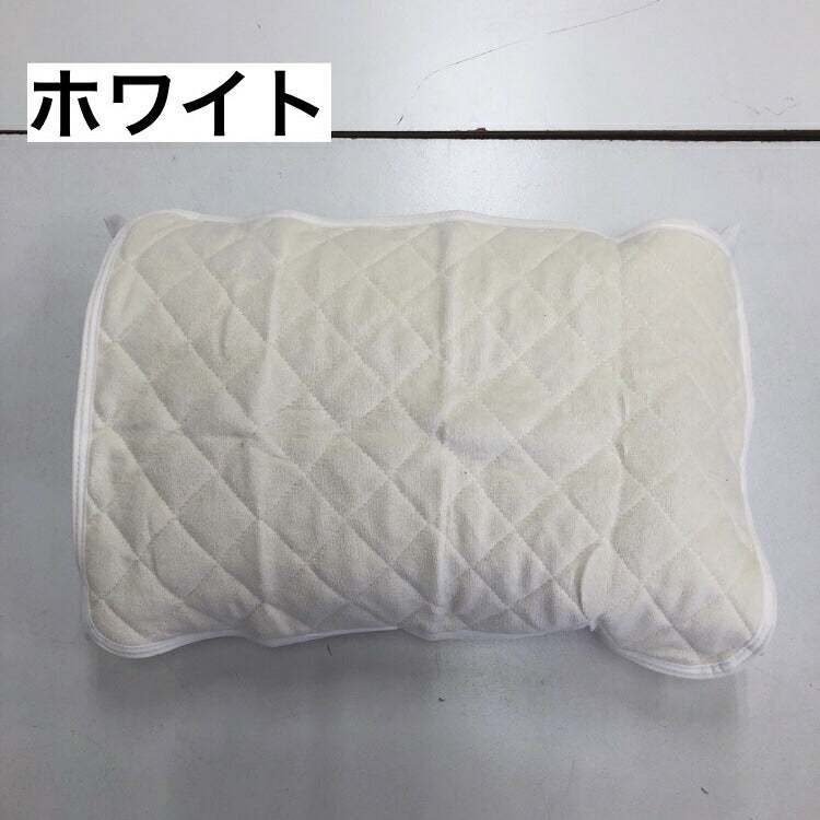 枕パッド 43×63cm クリーム色のふちピンク付きピローパッド、年間使える