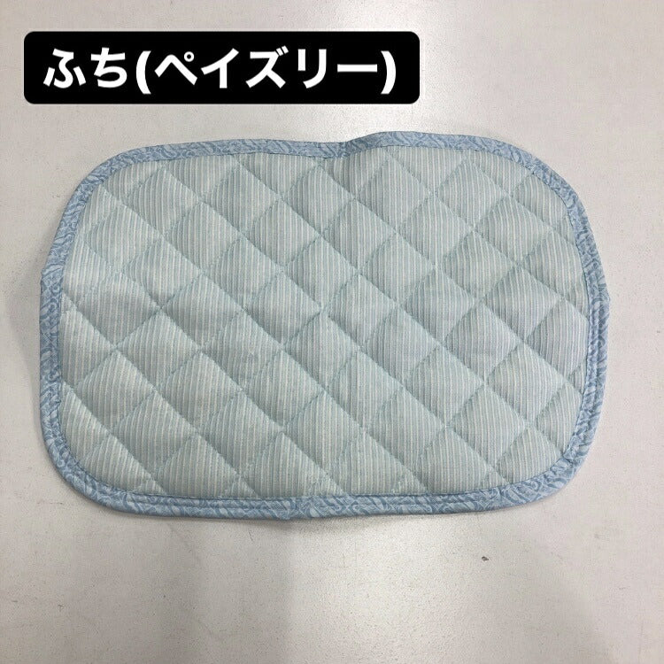 ピローパッド 枕パッド 35×50cm 夏用ライトブルーカラーのシンカーパイル素材