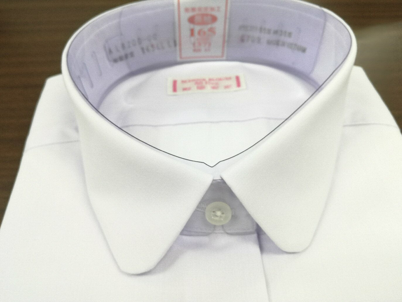 スクールシャツ男子長袖A体2枚組（白）- ティーンズ向け形態安定加工・防汚加工済Yシャツ