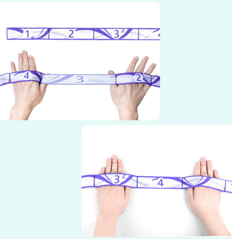 フィットネスストレッチバンド 強度別トレーニングバンド